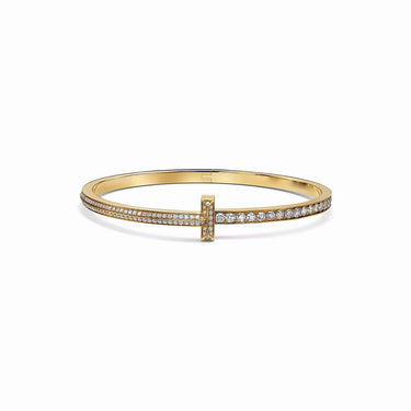 T1 Narrow Pave Radiance Bangle Bracelet