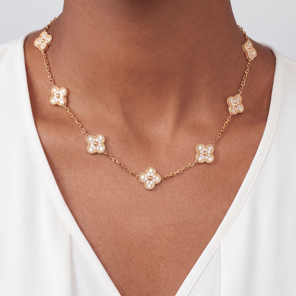 Vintage Alhambra 10 Motif Radiance Necklace