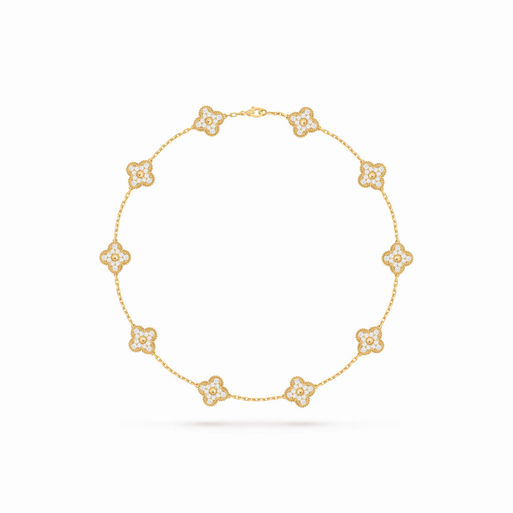 Vintage Alhambra 10 Motif Radiance Necklace