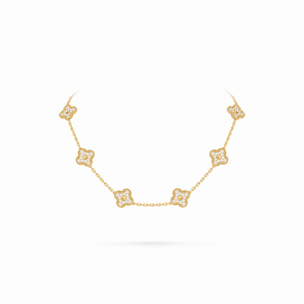 Vintage Alhambra 10 Motif Radiance Necklace