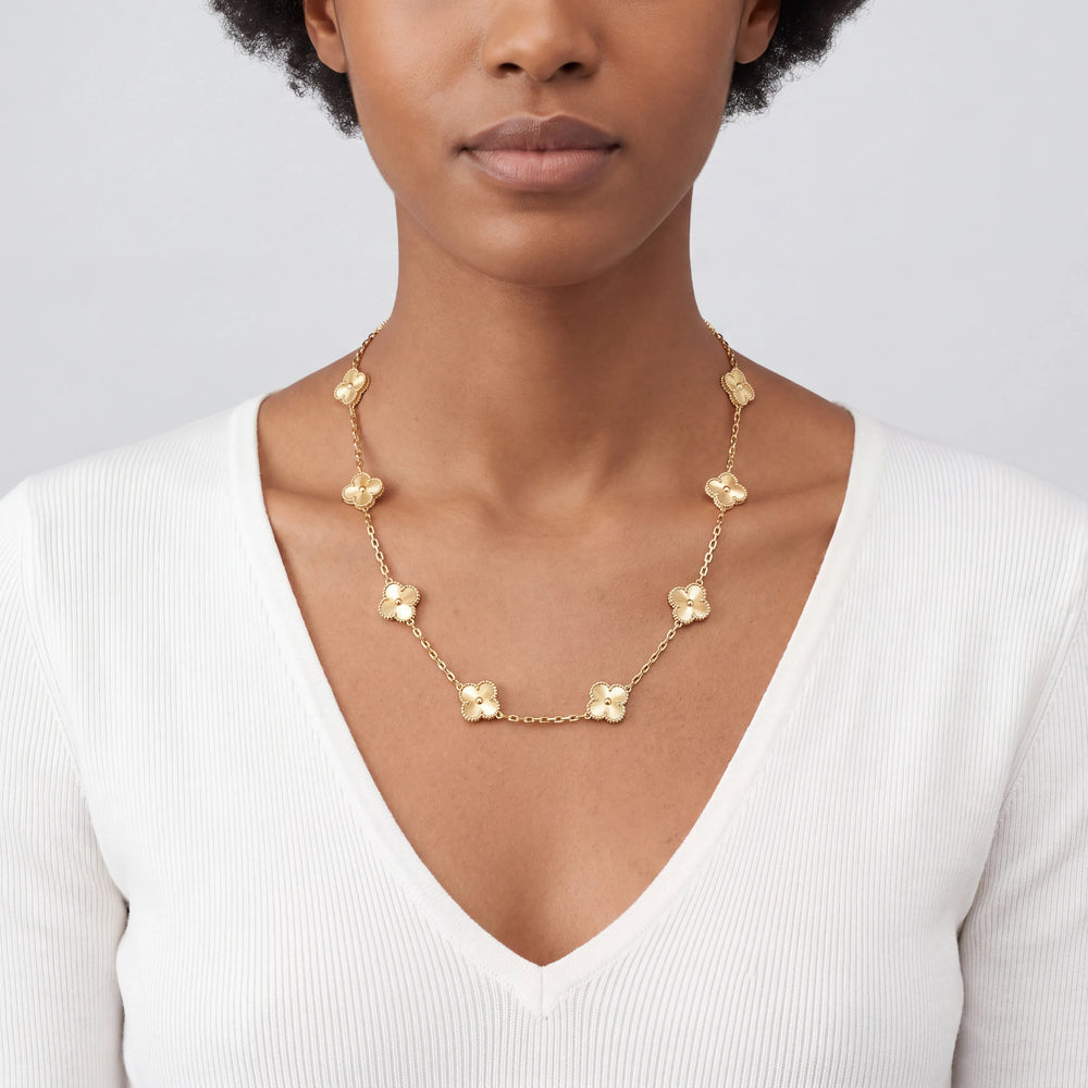 Vintage Alhambra 10 Motif Soleil Necklace