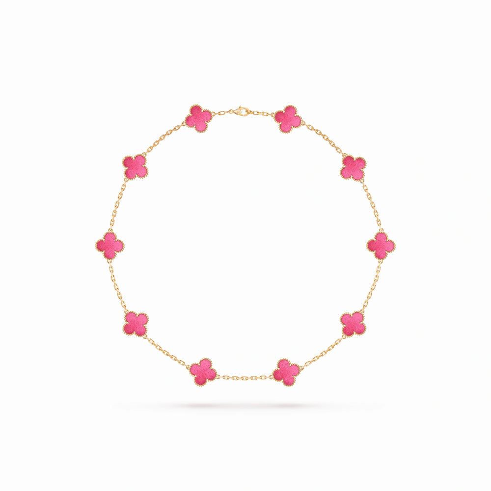 Vintage Alhambra 10 Motif Station Necklace
