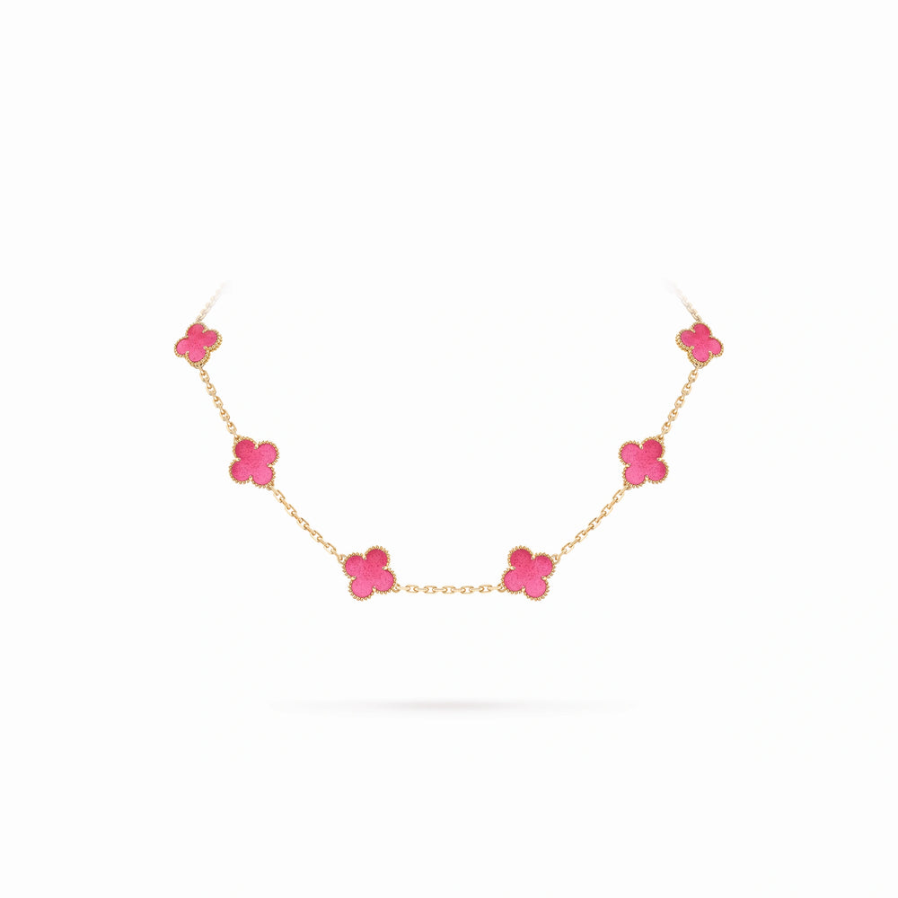 Vintage Alhambra 10 Motif Station Necklace