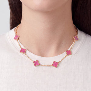Vintage Alhambra 10 Motif Station Necklace