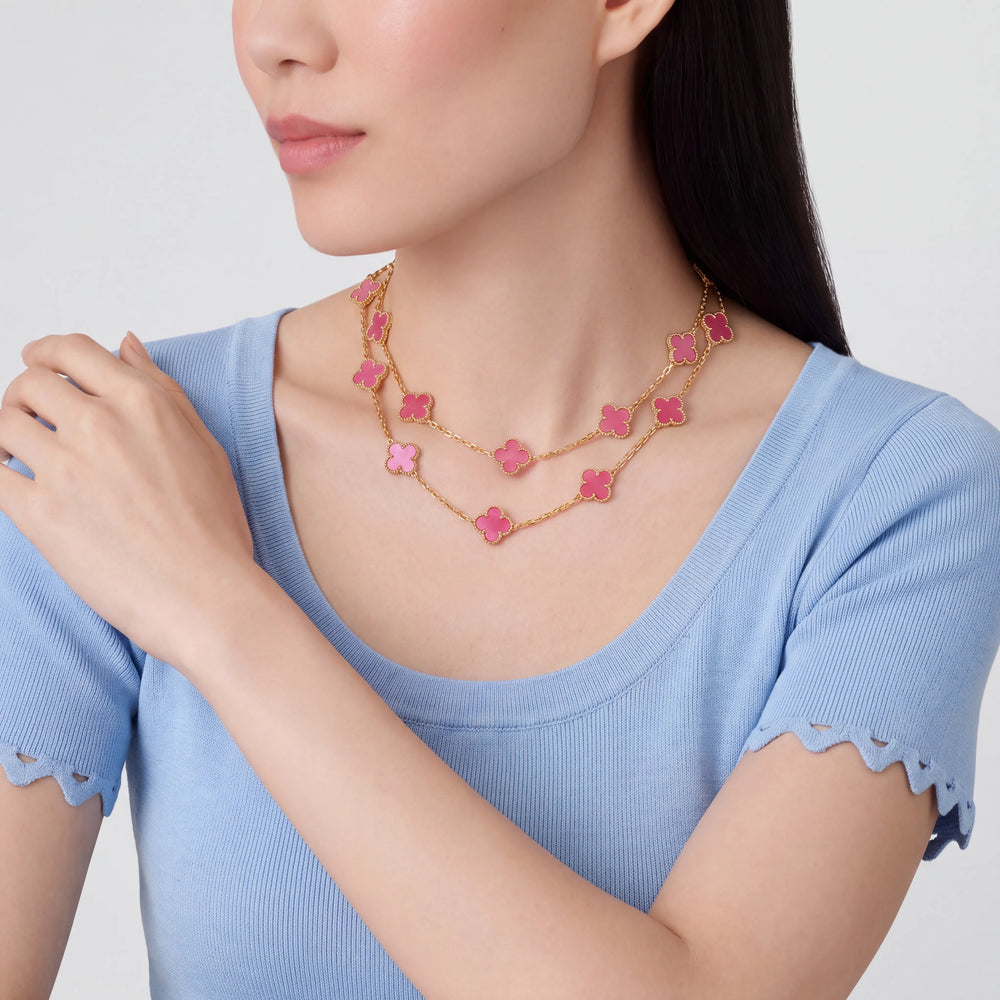 Vintage Alhambra 20 Motif Eternelle Necklace
