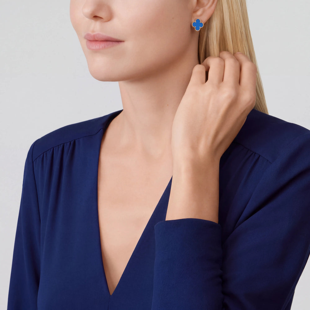 Vintage Alhambra Azur Earrings