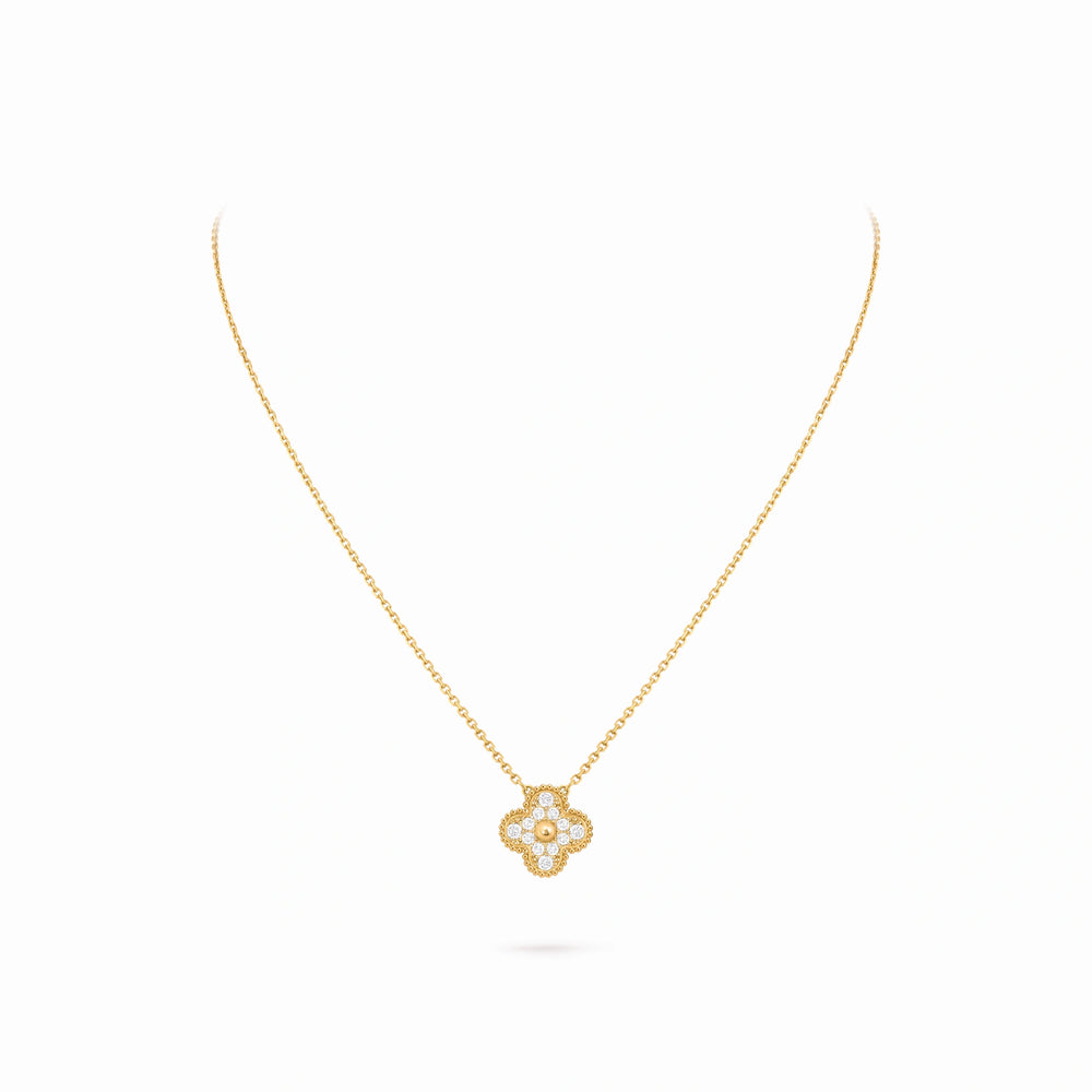 Vintage Alhambra Brillante Pendant Necklace