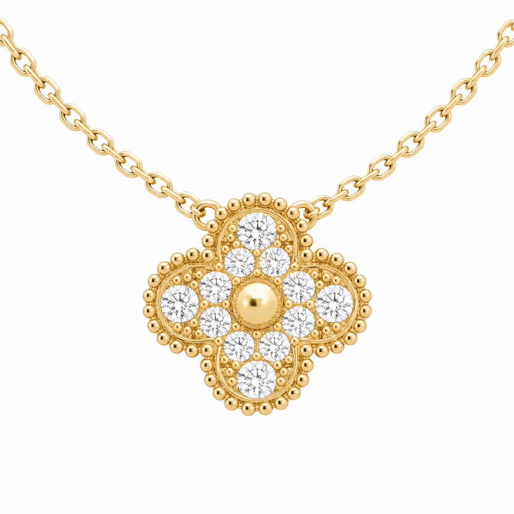 Vintage Alhambra Brillante Pendant Necklace