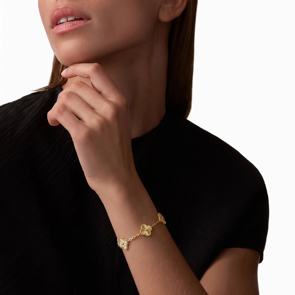 Vintage Alhambra Celeste Bracelet