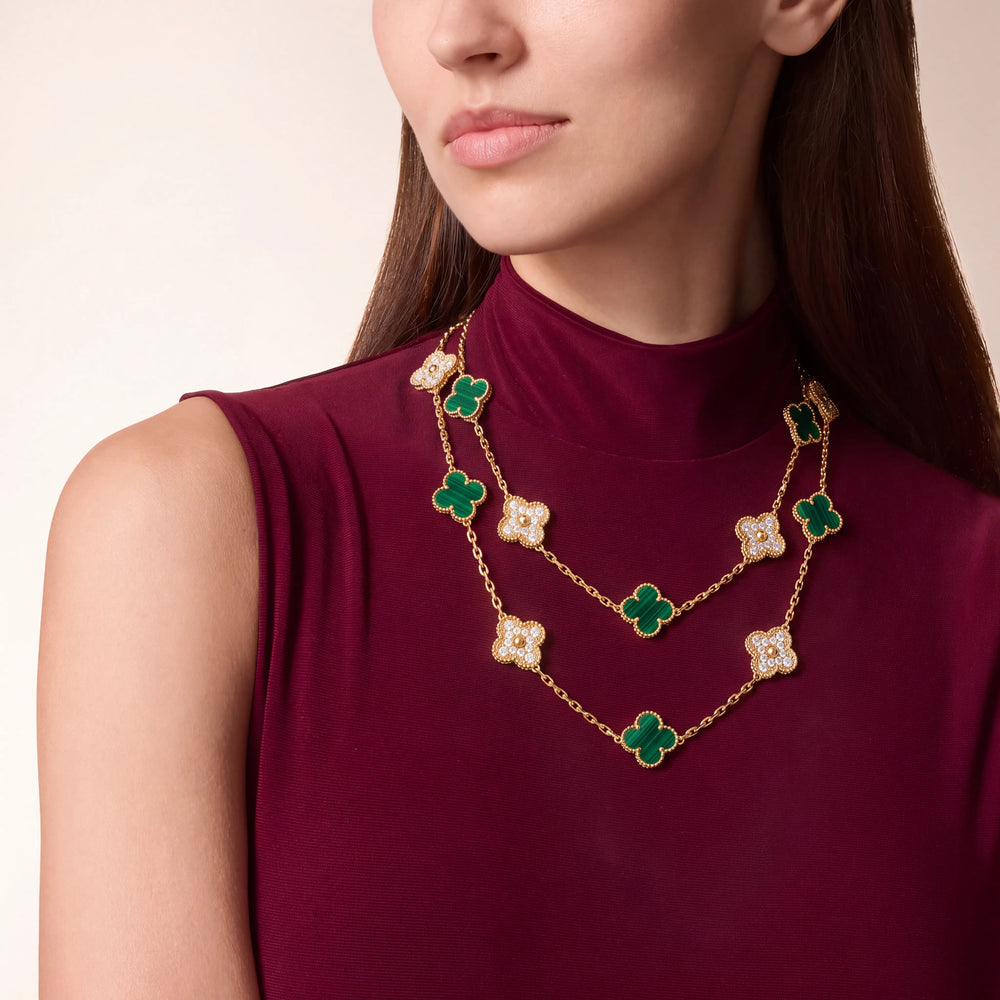 Vintage Alhambra Verdance 20 Motif Necklace
