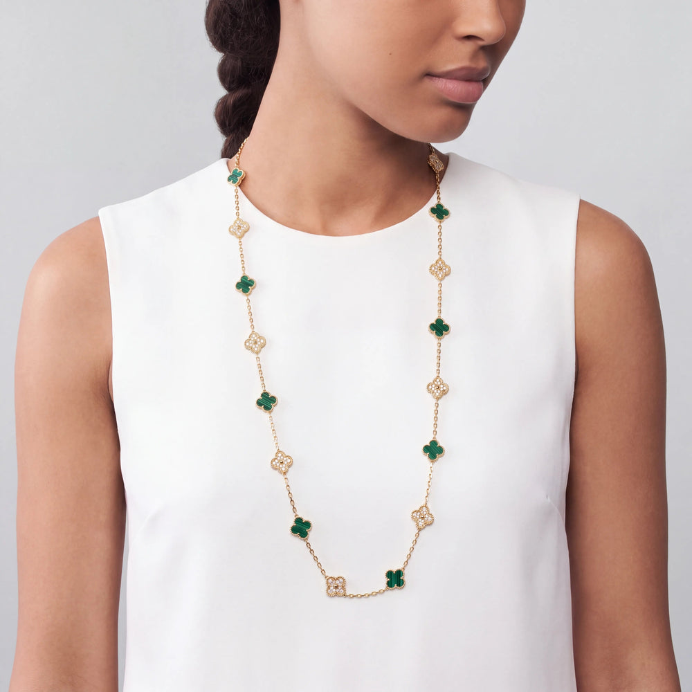 Vintage Alhambra Verdance 20 Motif Necklace