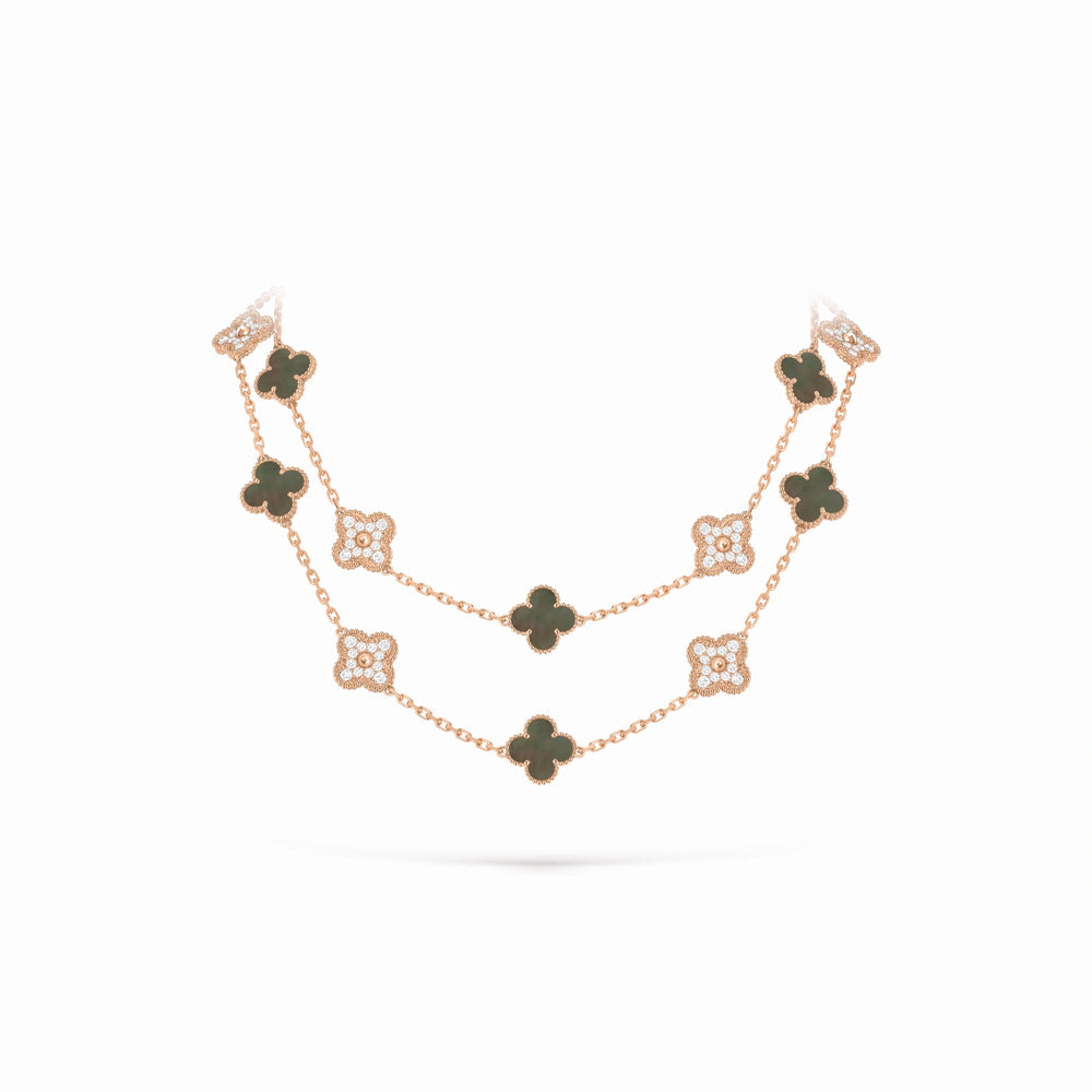 Vintage Alhambra Verdelis 20 Motif Necklace
