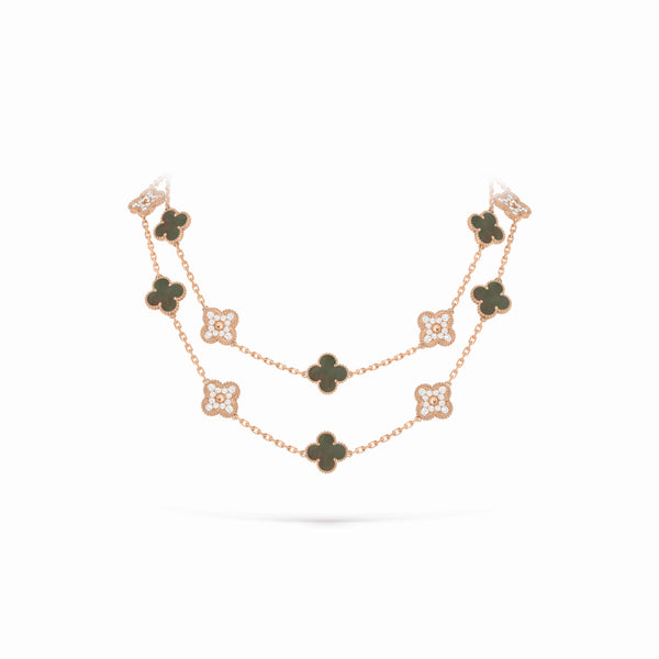 Vintage Alhambra Verdelis 20 Motif Necklace
