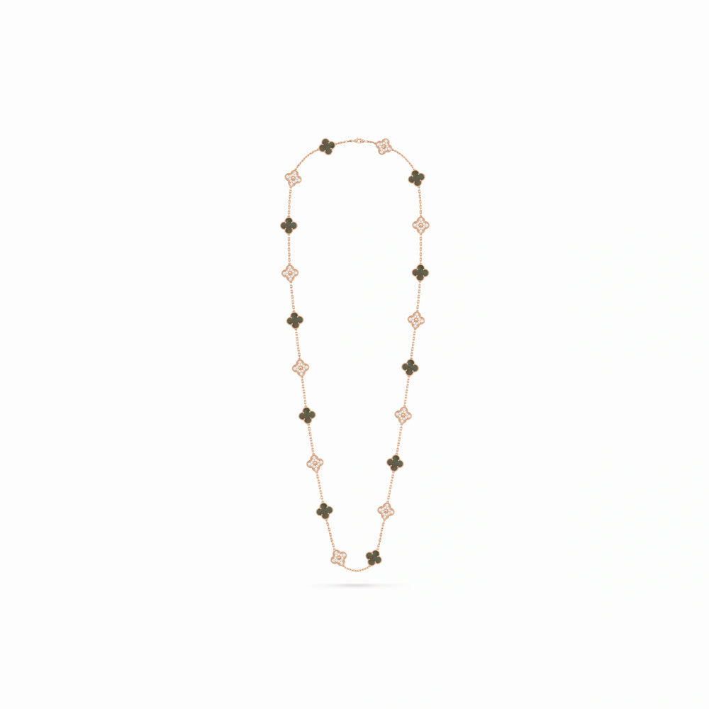Vintage Alhambra Verdelis 20 Motif Necklace
