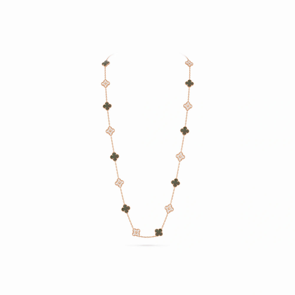 Vintage Alhambra Verdelis 20 Motif Necklace
