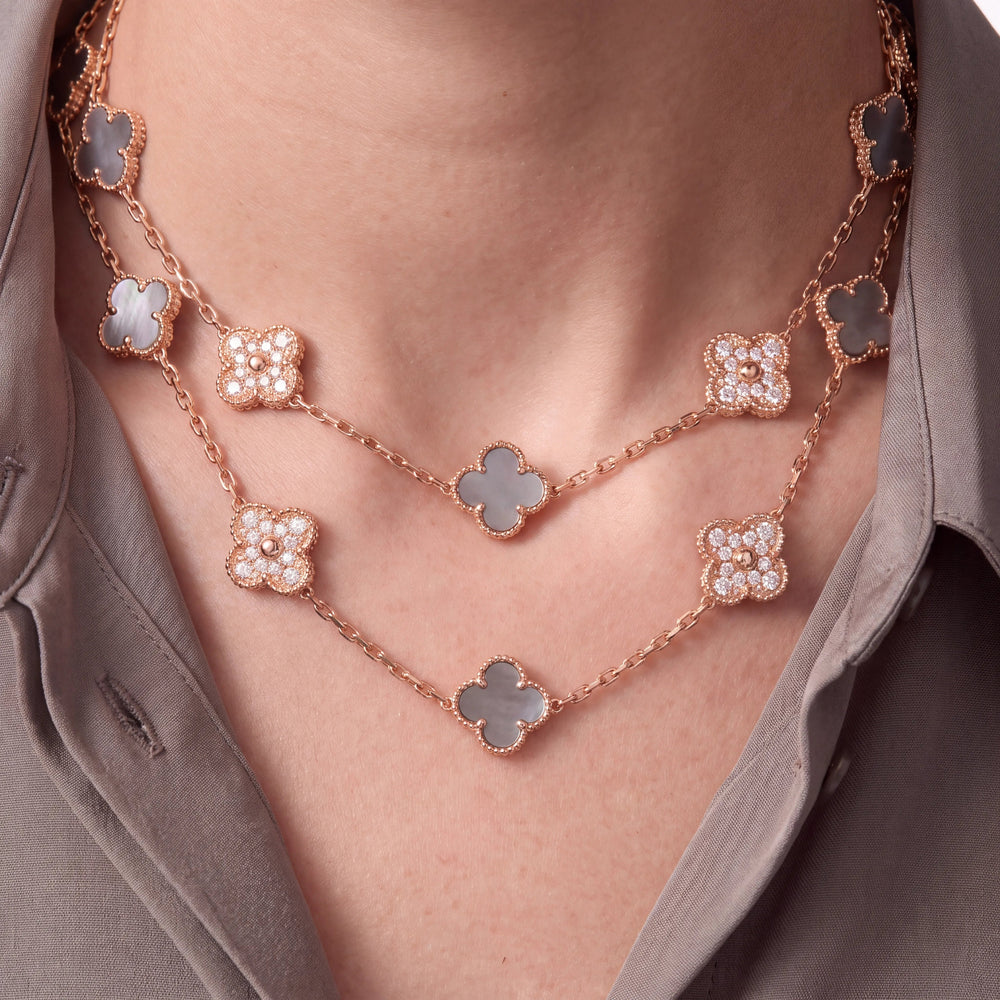 Vintage Alhambra Verdelis 20 Motif Necklace